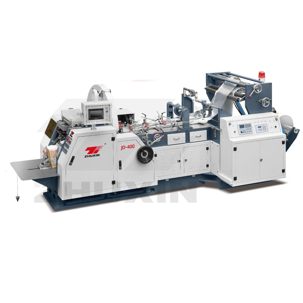 JD-400 电脑打断尖底纸袋全自动制袋机